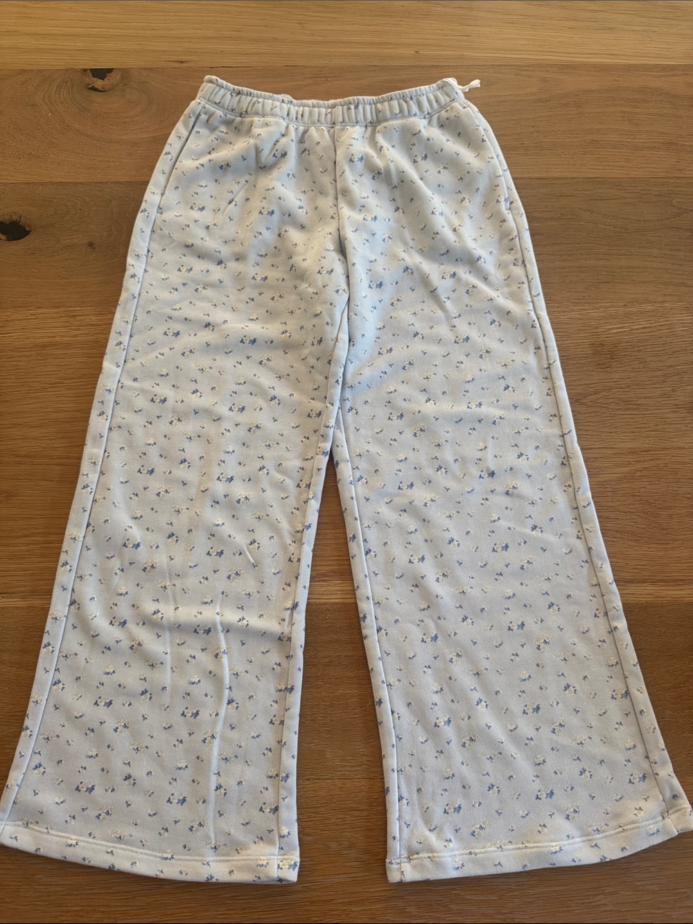 Girls Sweatpants - Light Blue Floral